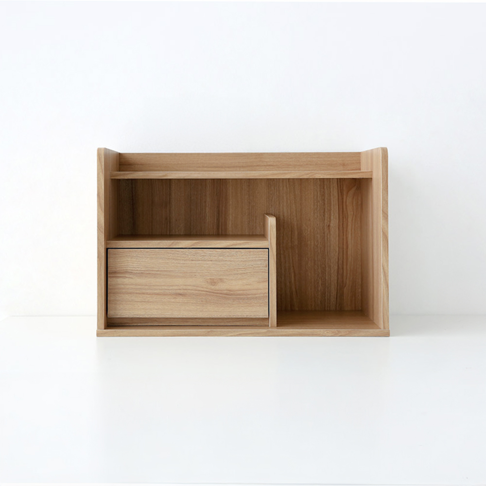 폴라보 미니수납선반 SHM4060 600x270x400mm, 2단, 캄포어베니어 1600.9624