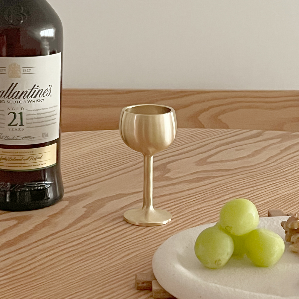 놋향 방짜유기 위스키 양주 감성 캠핑 소주잔 술잔