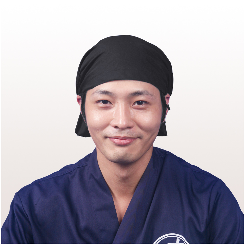 DHT06 일식 주방 서빙 두건 고무밴드 머리두건 : 대박가운