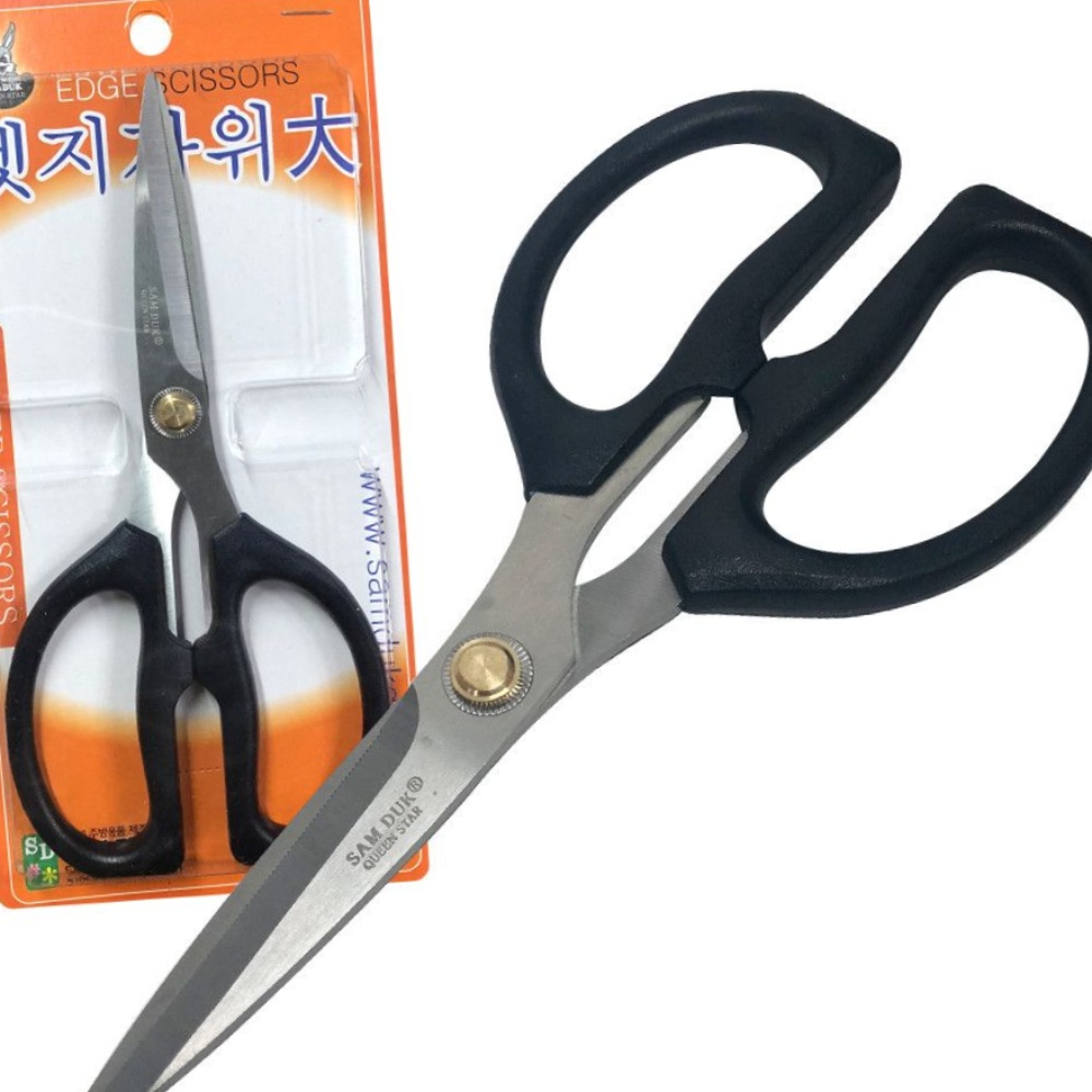 삼덕 엣지가위(대)주방가위 재단 낚시 미싱 봉재 수예 : 조아다