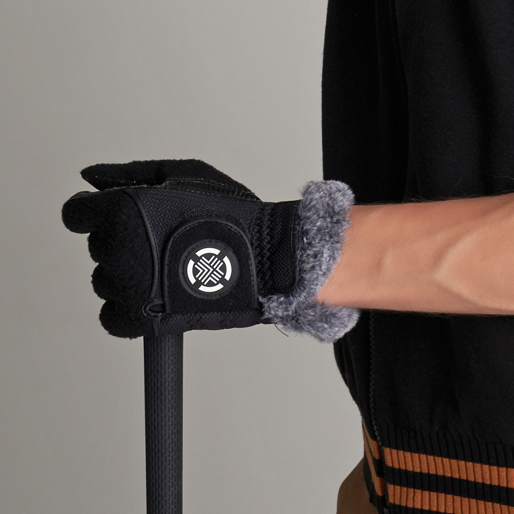 테크스킨 윈터쉴드 방한 겨울 양손 스마트폰 터치 논슬립 골프장갑