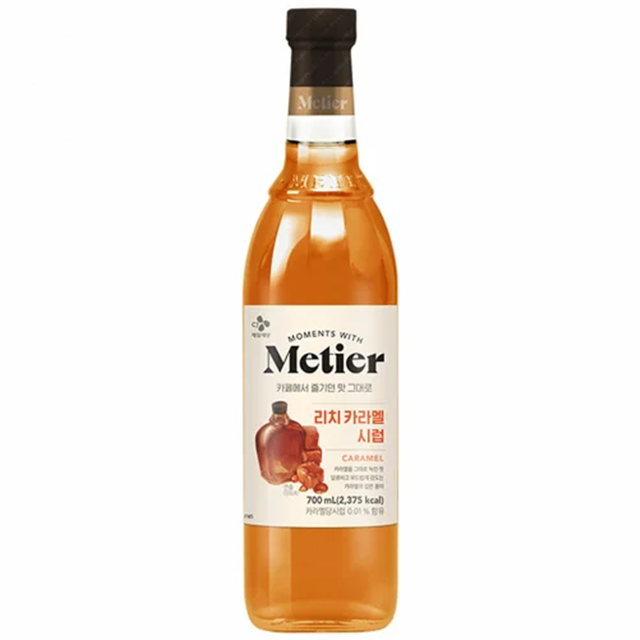 메티에 카라멜시럽 700ml 카라멜마끼야또 홈카페시럽+펌프지원 - 상품 이미지
