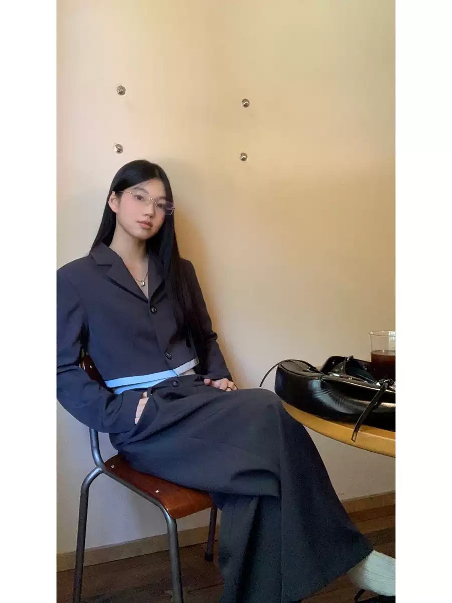 용감무쌍 용수정 108화 엄현경 투피스 정장 용수정 블레이저 크롭 의상 옷 패션 - 상세 이미지 5