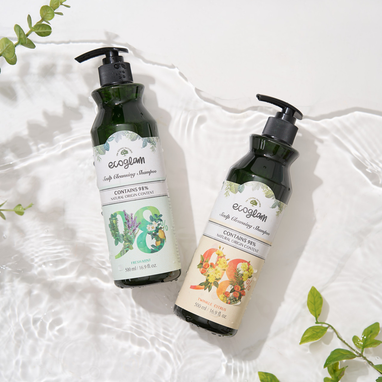 에코글램 스칼프 클렌징 천연샴푸 1000ml 프레쉬 민트,시트러스