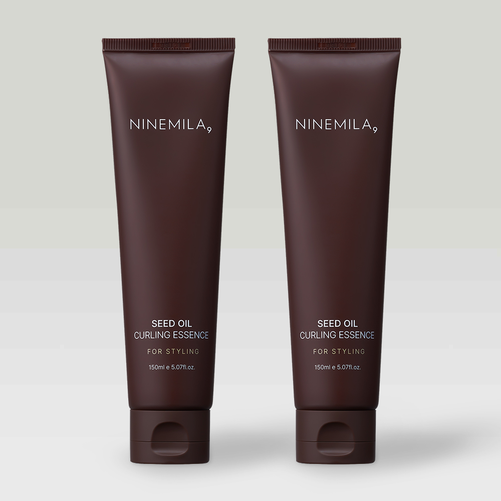 나인밀라 시드 오일 컬링 에센스 컬크림 화이트로즈향, 150ml, 2개