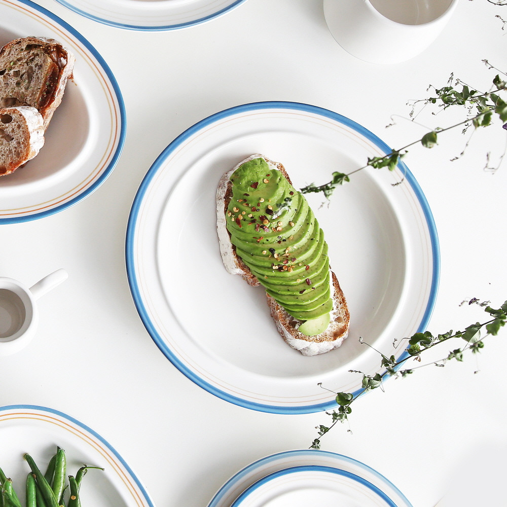 시라쿠스 메이플 빈티지 레트로 디저트 카페 브런치 / 브래드 접시 15cm