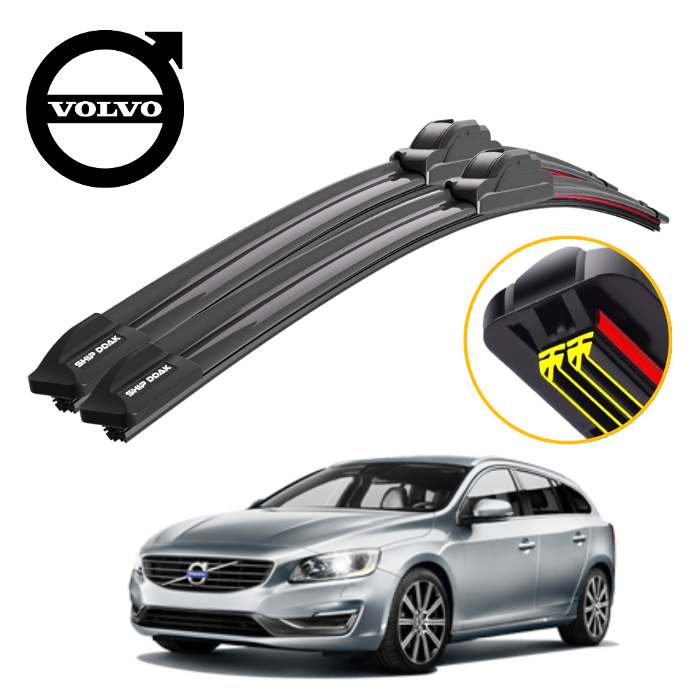 1+1 쉽딱 볼보 V60 전차종 트리플X2 하이브리드 와이퍼 블레이드 윈도우브러쉬 - 메인 이미지