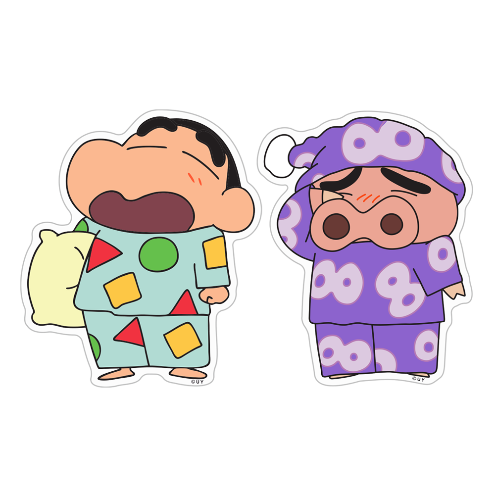 잠옷 부리부리대마왕 그립 톡홀더 전신 아크릴 커플 짱구는 못말려 스마트톡 굿즈 - 상세 이미지 3