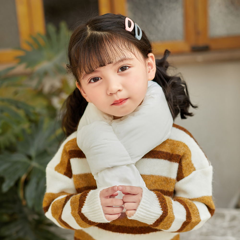 키즈 아동 유아 어린이 여아 남아 초등 학생 아이 아기 겨울 패딩 방한 목도리 머플러 - 상세 이미지 2
