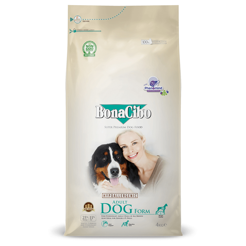 보나시보 어덜트 강아지사료 폼 다이어트+시니어, 4kg, 1개 제품 이미지