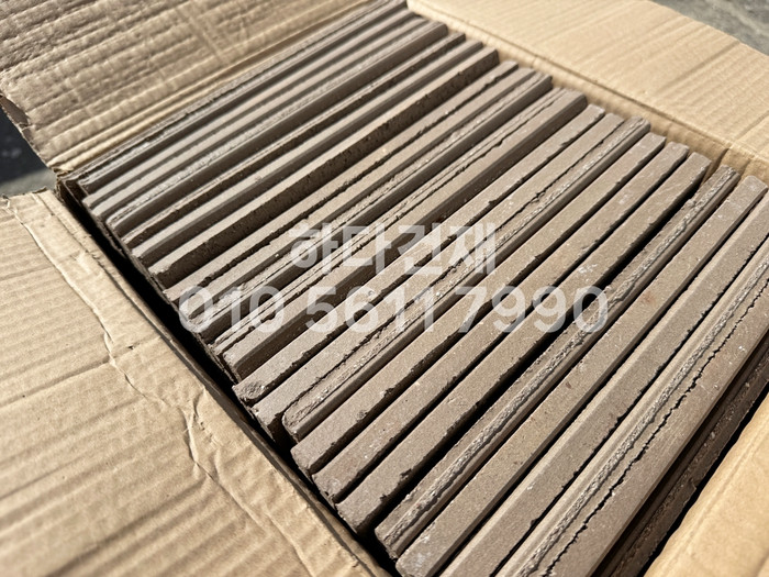 올라운더 점토타일 스틱 (슬림) 240x30x12T 아이보리, 레드, 애쉬브라운, 초코브라운 / 하다건재