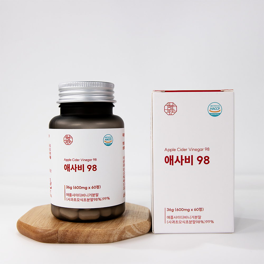 카보산 애사비 알약 캡슐 애플사이다비니거 유기산 말초산 식초 애사비98 - 상세 이미지 2