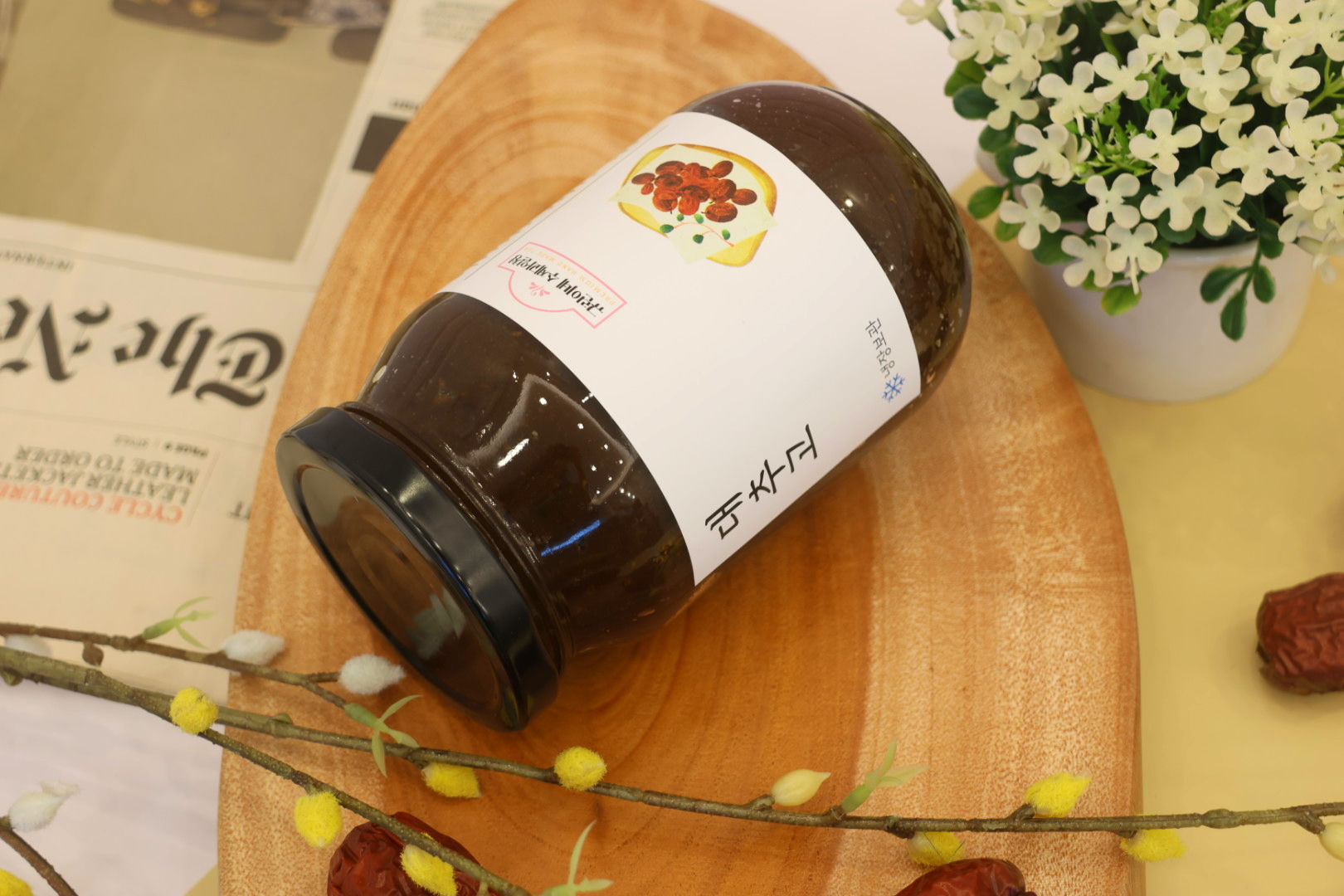 [무설탕] 국산 대추고 대추차 수제청 답례품 카페 선물 세트 300g 상세 이미지 6