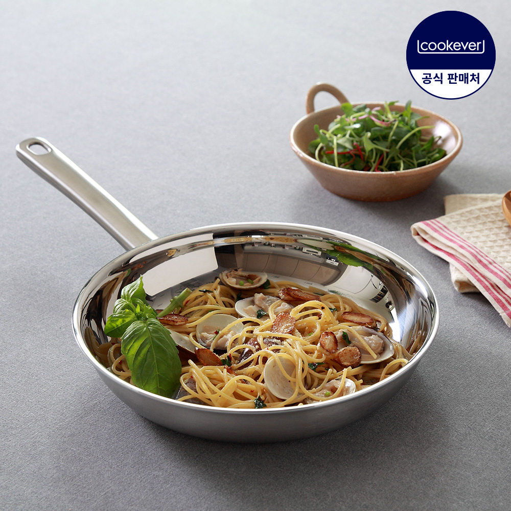 쿡에버 프라임 통3중 스텐 프라이팬 20cm / 스텐팬 웍
