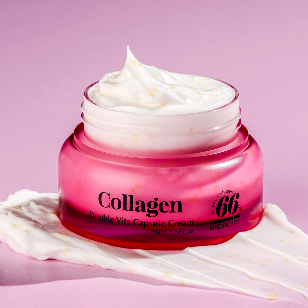 메디픽미 콜라겐 PDRN 더블 비타민 캡슐크림 펩타이드 미백 주름크림 50ml, 1개
