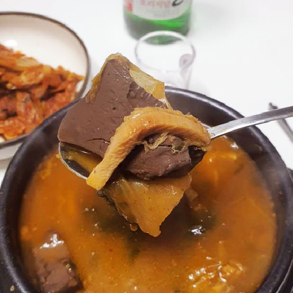 1800g(5-6인분) 블라인드테스트 맛검증 특 양평해장국 우거지 선지 해장국 양곰탕 3개 - 상세 이미지 5