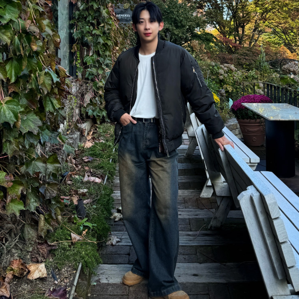 남자 우글 겨울 웰론 항공 패딩 점퍼 90-110 - 상세 이미지 4