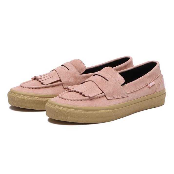 반스 VANS 가죽 로퍼 슬립온 V196CF 화이트 핑크 그레이 3컬러 - 상세 이미지 2