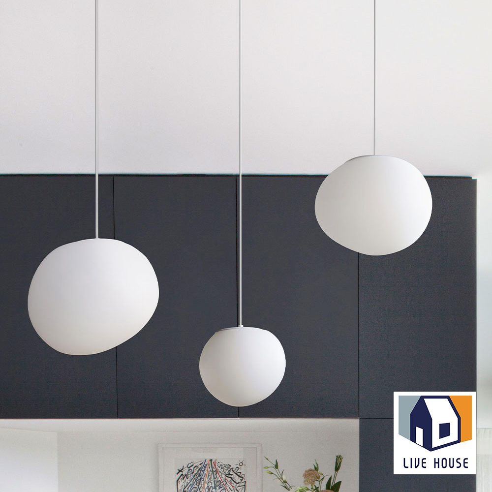 LED 식탁 포인트등 레일등 페블 펜던트조명 310mm - 상세 이미지 3