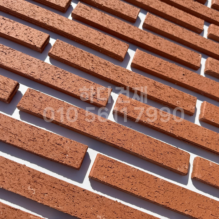 올라운더 점토타일 스틱 (슬림) 240x30x12T 레드 / 하다건재