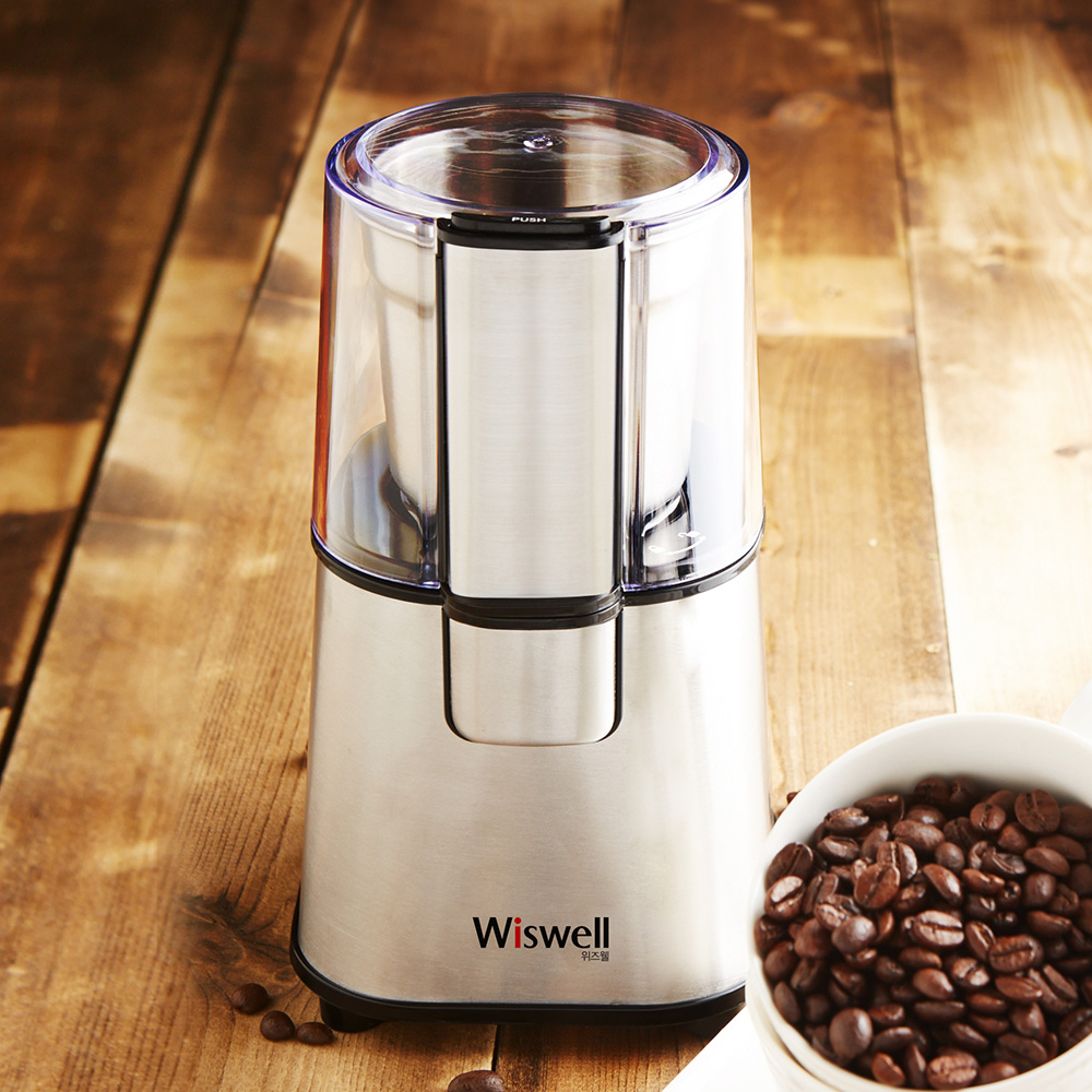 위즈웰 분리형 전동 커피그라인더 원두 분쇄기 커피밀 커피 WSG-9100
