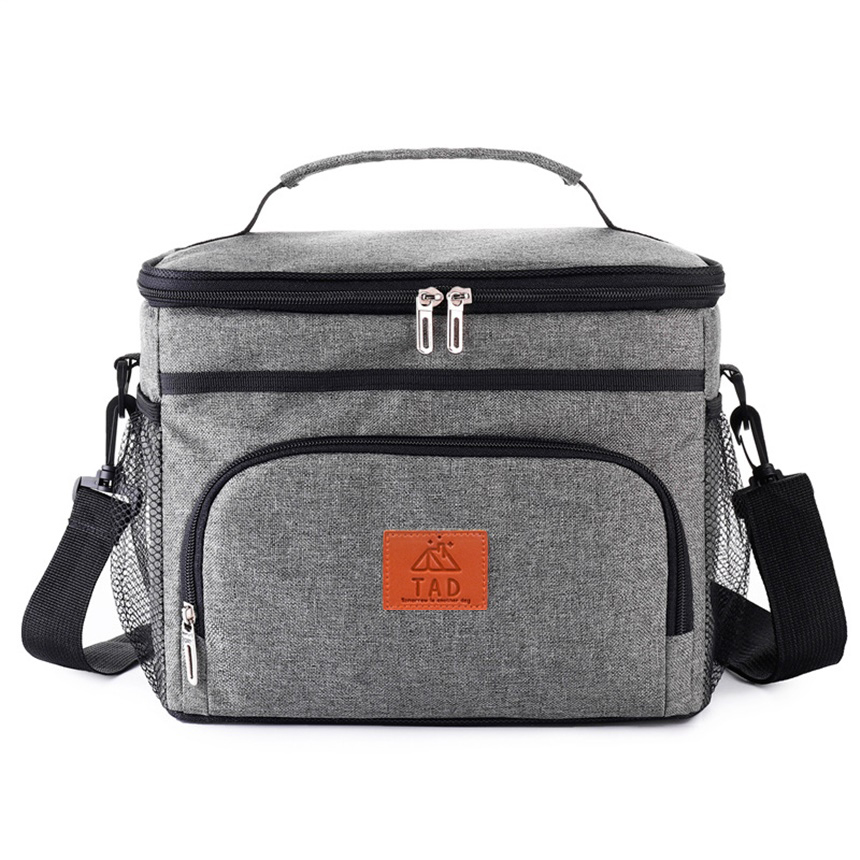 TAD 넓은 보냉백 방수 보냉가방 쿨러백 15L, 그레이