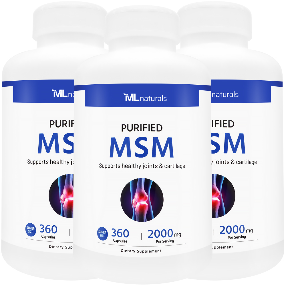 3병 마이라이프 내추럴스 MSM 엠에스엠 식이유황 2000mg 360정 슈퍼사이즈 - 메인 이미지
