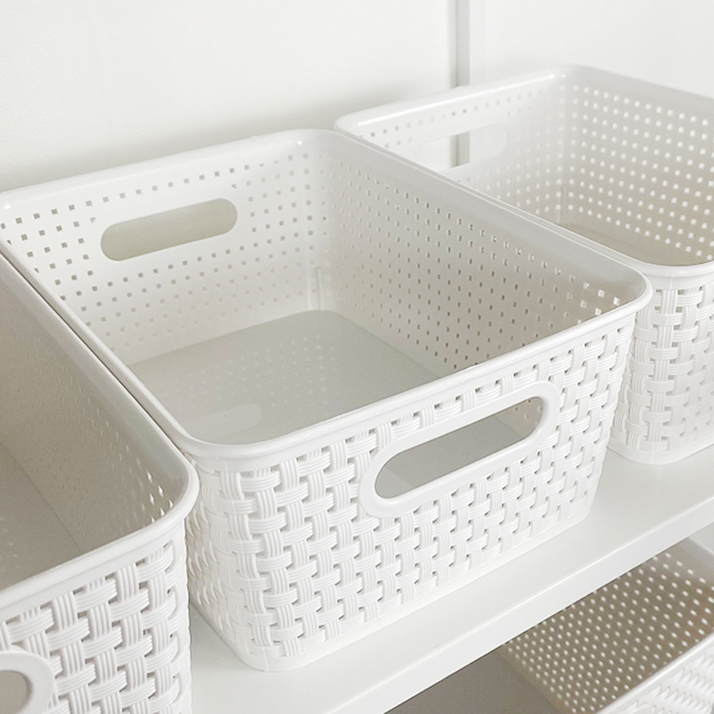 1+1 수납바구니 장난감바구니 플라스틱 정리바스켓 4호