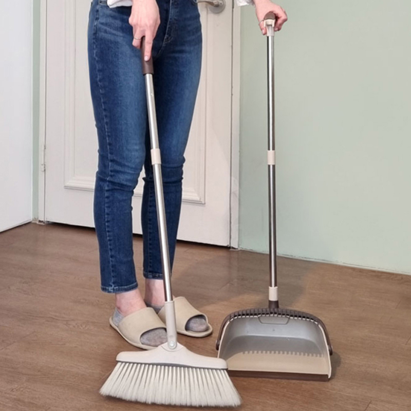 뉴리스 실리콘빗자루 쓰레받기 세트 롱 빗자루 쓰레받이 무광 이미지 6