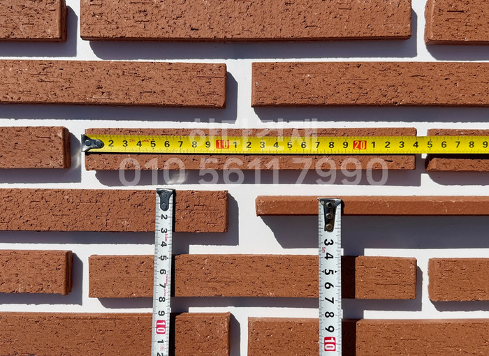 올라운더 점토타일 스틱 (슬림) 240x30x12T 레드 / 하다건재