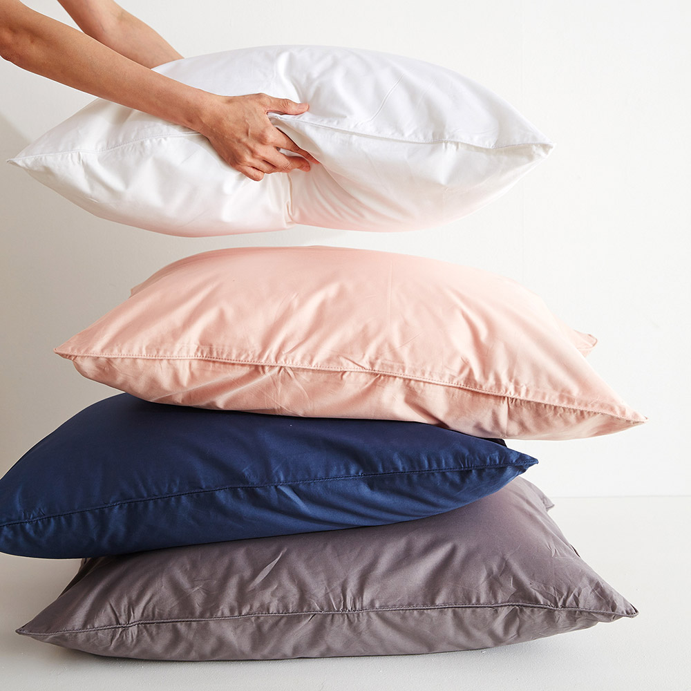 순면60수 베개커버 50x70 솔리드 화이트