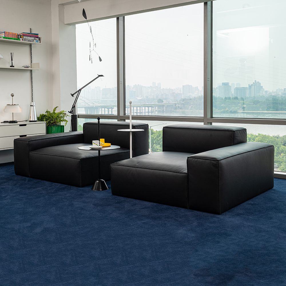 [가죽소파]이태리내추럴 통가죽 천연면피 소가죽소파(전체가죽)  모듈소파 PH.9 4인용쇼파