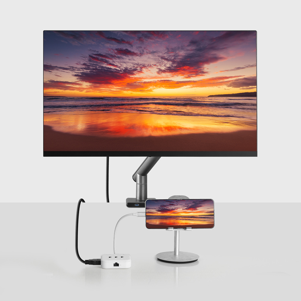 아이노트 CH60P C타입 이더넷 랜포트 4K 60Hz 멀티 허브 6in1 손바닥 사이즈 이미지 8