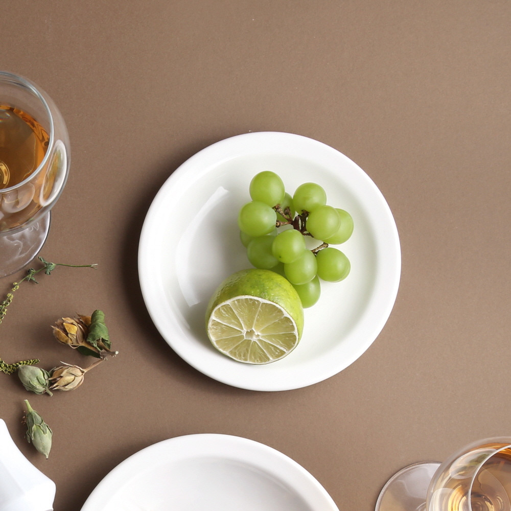 시라쿠스 뉴욕 레트로 빈티지 도자기 카페 그릇 / 16cm, 브래드접시