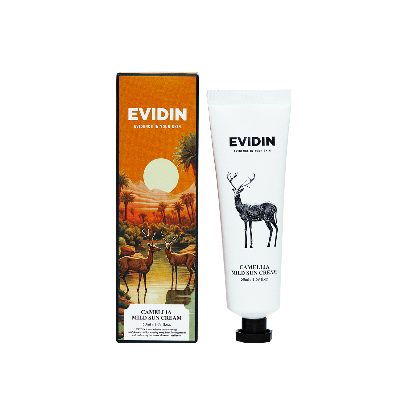 에비딘 까멜리아 마일드 선크림 50ml (SPF50+ PA++++) - 메인 이미지