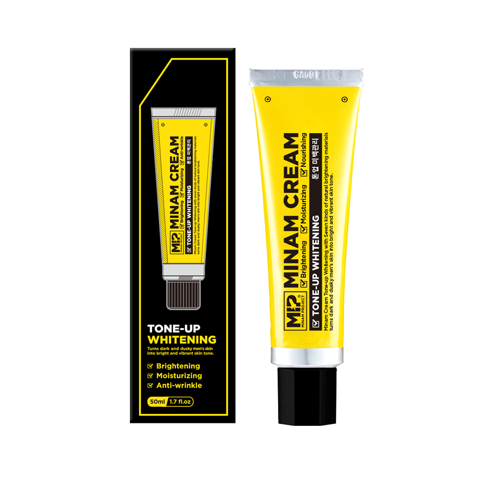 미프 미남크림 톤업 화이트닝 남자 남성 미백 보습 크림 50ml - 상품 이미지