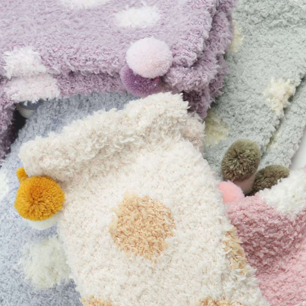 삭피엔스 털 빠짐 없는 미끄럼방지 헤비볼륨 수면양말 긴 롱 임산부 수족냉증 양털