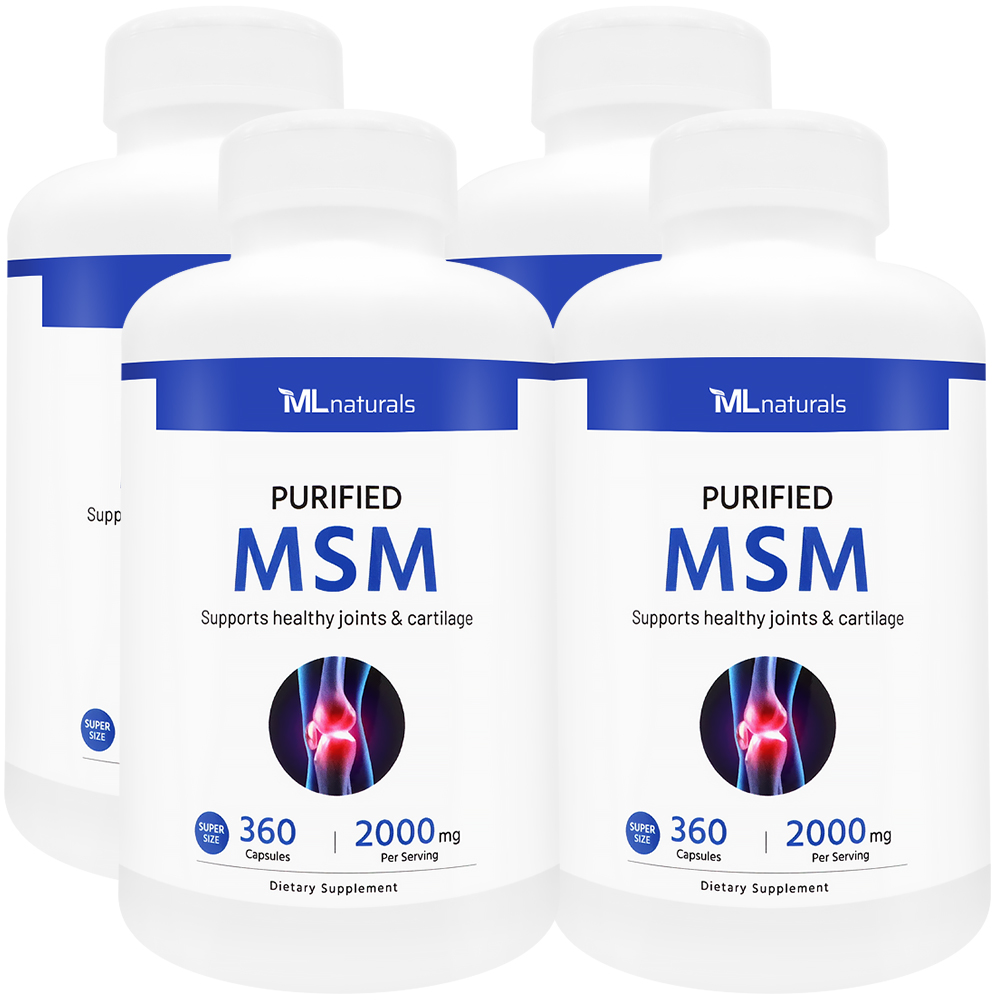 4병 마이라이프 내추럴스 MSM 엠에스엠 식이유황 2000mg 360정 슈퍼사이즈 - 메인 이미지