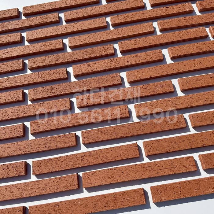 올라운더 점토타일 스틱 (슬림) 240x30x12T 레드 / 하다건재