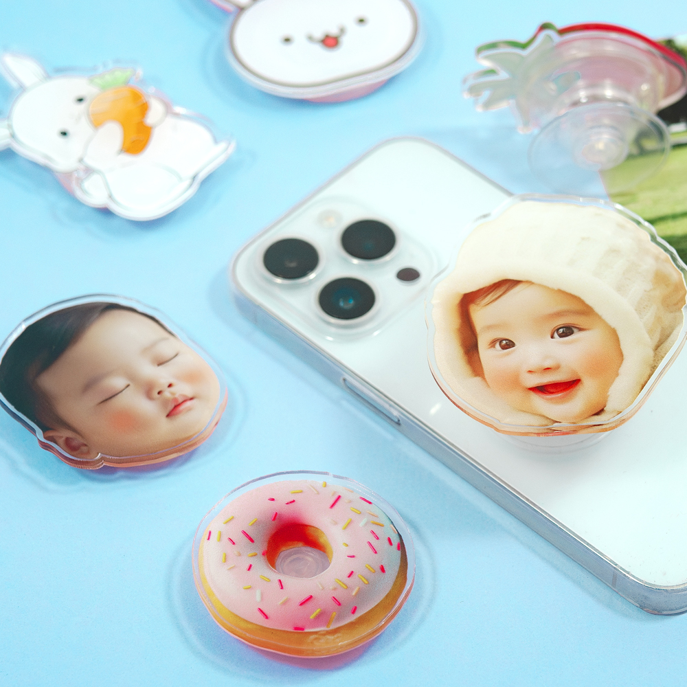 스마트톡 제작 아크릴 핸드폰 그립 톡 만들기 강아지 반려동물 반려견