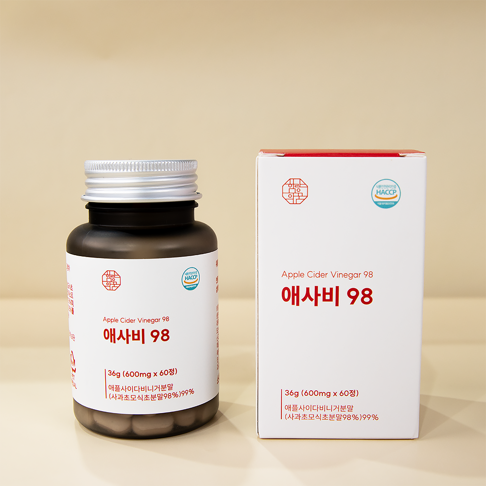 카보산 애사비 알약 캡슐 애플사이다비니거 유기산 말초산 식초 애사비98 - 상세 이미지 4