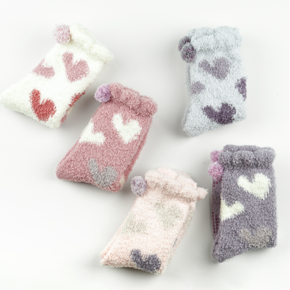 삭피엔스 털 빠짐 없는 미끄럼방지 헤비볼륨 수면양말 긴 롱 임산부 수족냉증 양털