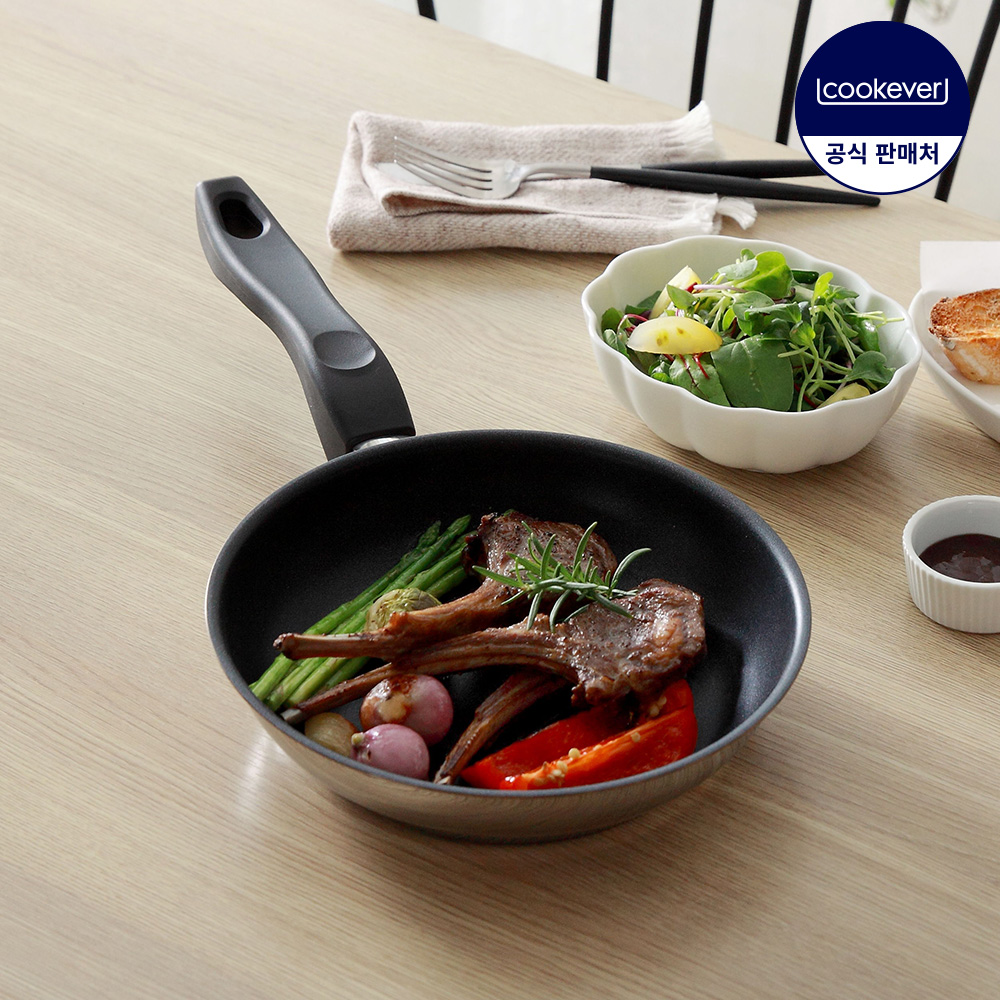 쿡에버 슈퍼슬라이드 코팅 인덕션 스텐 프라이팬 20cm~ / 스텐팬 웍