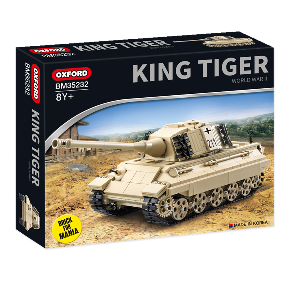 옥스포드 브릭포매니아 GERMAN KING TIGER 전차 탱크 블록 BM35232 - 상품 이미지