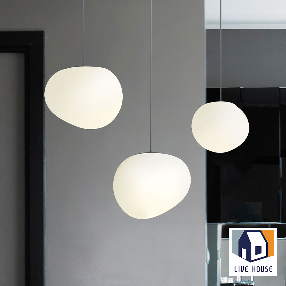 LED 식탁 포인트등 레일등 페블 펜던트조명 310mm - 상세 이미지 2