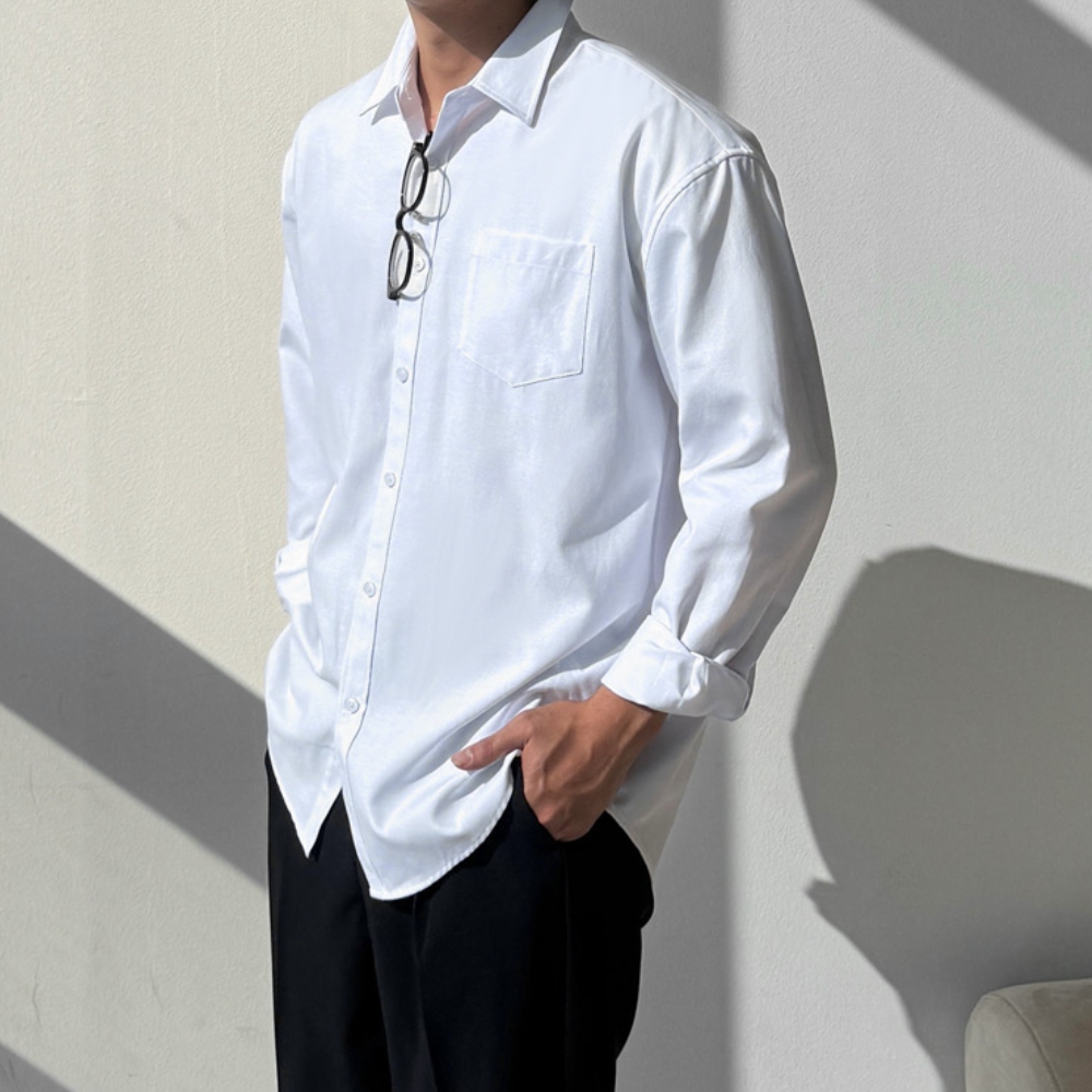 남자 우노 루즈핏 봄 가을 옥스포드 셔츠 남방