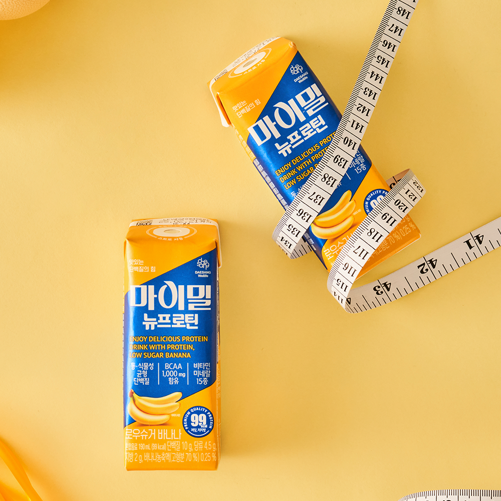 마이밀 뉴프로틴 로우슈거 바나나 단백질음료 190ml, 60개 이미지 1