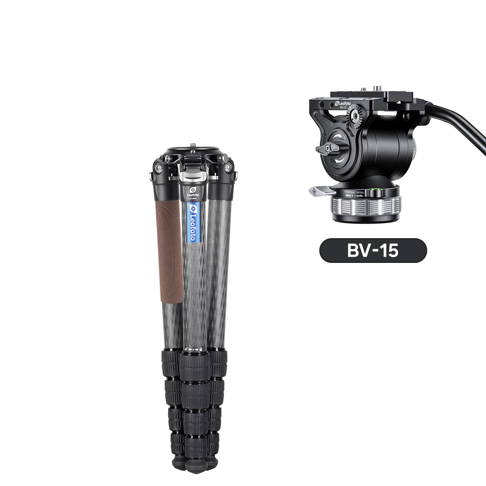 레오포토 LM-365C+BV-15 10X 카본삼각대 비디오헤드 세트 - 상세 이미지 2