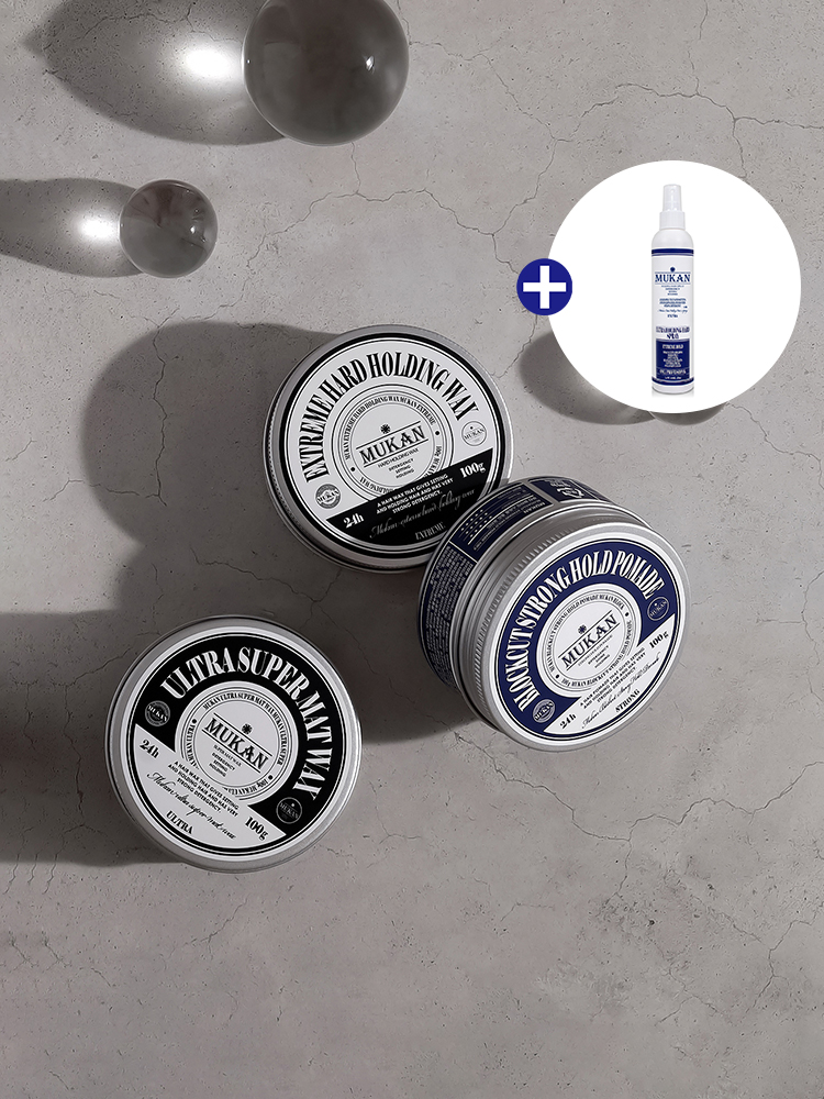 무칸 헤어왁스 / 헤어스프레이 SET