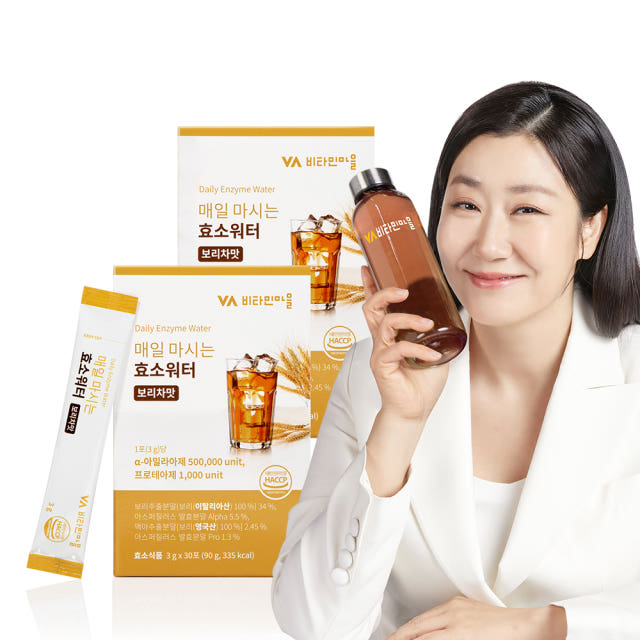 비타민마을 매일 마시는 효소워터 보리차맛 30포